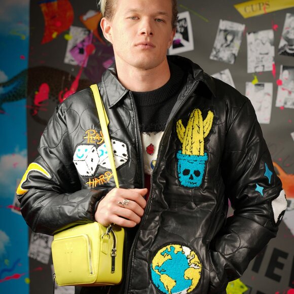 Sans Beast Yellow Vegan Leather Camera Bag – Eco-Friendly Statement Accessory - Picture 11 of 12